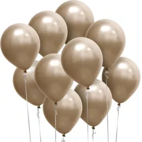 Bexiga Cromada Champagne com 25 Unidades Nº9 Art-Latex