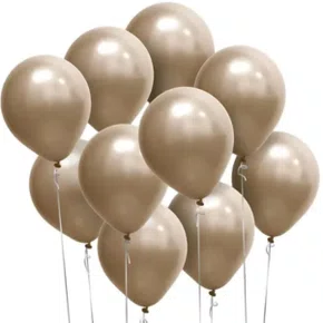 Bexiga Cromada Champagne N. 5 C/ 25 Unidades Artlatex