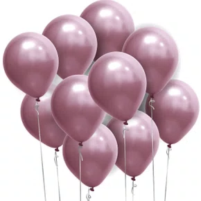Bexiga Cromada Rosa Nº 12 C/ 24 Unidades Artlatex
