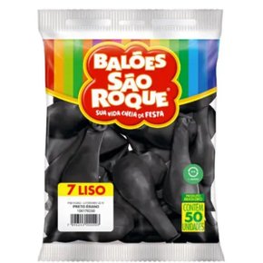 Bexiga Imperial Preto Ébano Sroque com 50 unidades