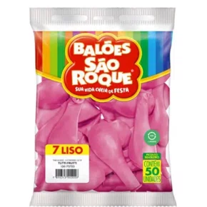 Bexiga Imperial Rosa Shock C/ 50un São Roque