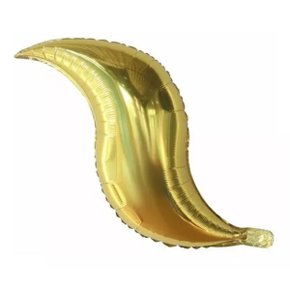 Bexiga Metalizada Cauda Sereia Ouro/Prata Gota 50CM Neotrentina