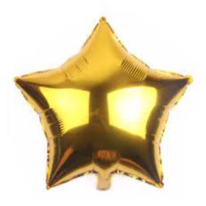 Bexiga Metalizada Estrela Ouro 40 cm Ref. PAF 100 Partiu Unidade