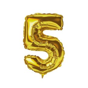 Bexiga Metalizada N. 5 Ouro 40cm