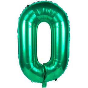Bexiga Metalizada Nº 0 Verde 40cm Silverplastic