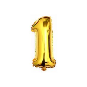 Bexiga Metalizada Nº 1 Ouro 40cm Partiu