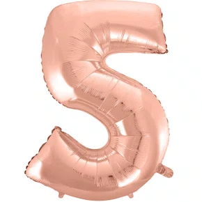 Bexiga Metalizada Nº 5 Rose Gold 40cm Silverplastic