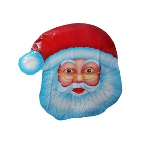 Bexiga Metalizada Papai Noel Rosto 45cm Neotrentina