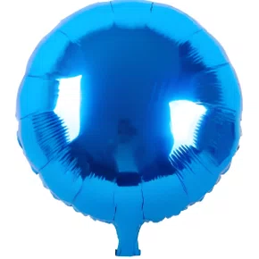 Bexiga Metalizada Redonda Azul Escuro Royal 25 cm Ref. PAF 525 Partiu