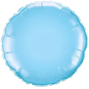 Bexiga Metalizada Redonda Azul Tiffany 25 cm Ref. PAF 525 Partiu