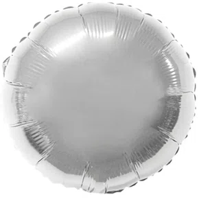 Bexiga Metalizada Redonda Branca 25 cm Ref. PAF 525 Partiu