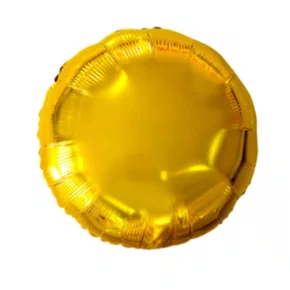 Bexiga Metalizada Redonda Ouro 25 cm Ref. PAF 525 Partiu