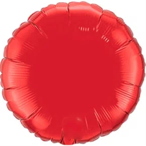 Bexiga Metalizada Redonda Vermelha 25 cm Ref. PAF 525 Partiu