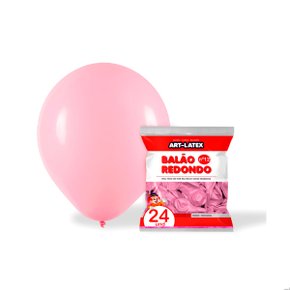 Bexiga Nº 12 Rosa Claro com 24 Unidades Artlatex