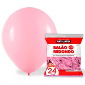Bexiga Nº 12 Rosa Claro com 24 Unidades Artlatex