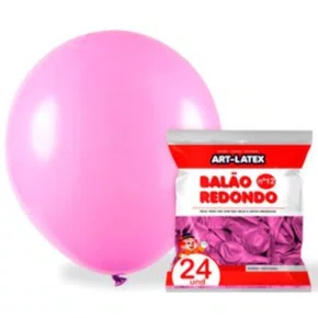Bexiga Nº 12 Rosa com 24 Unidades Artlatex