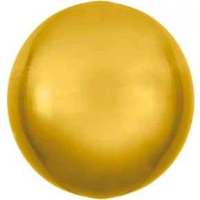 Bexiga Transparente Metalizada Ouro 60cm 24 Pol Cr