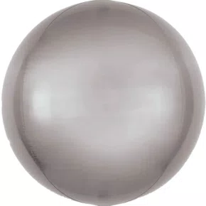 Bexiga Transparente Metalizada Prata 60cm 24pol Cr