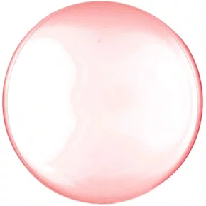 Bexiga Transparente Vermelho 60cm 24polegadas Crom