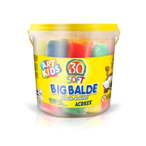 Big Balde Massa De Modelar Com 30 Unidades Acrilex
