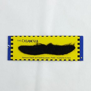 Bigode de Feltro Preto Autoadesiva Casanova Mustache Party