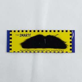 Bigode de Feltro Preto Autoadesiva Smarty Mustache Party