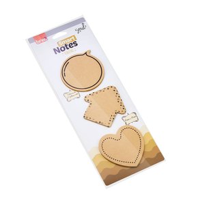 Bloco Smart Notes 70x70mm Balão/Seta/Coração Kraft 75fls Brw