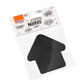 Notas Autoadesivas 70x70mm Seta Preto 50fls Smart Notes Brw