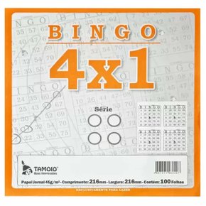 Bloco Bingo Bingao 4x1 100fls Tamoio