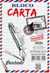 Bloco Carta 1/4 Pautado 50 Fls Sao Domingos