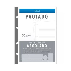 Refil para Fichário Colegial 80fls Académie Tilibra