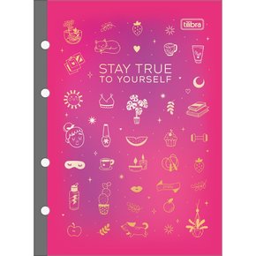 Bloco De Folhas Para Fichário Colegial Doodles Tilibra