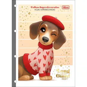 Bloco de Folhas para Fichário Universitário 80 Folhas Brownie Tilibra