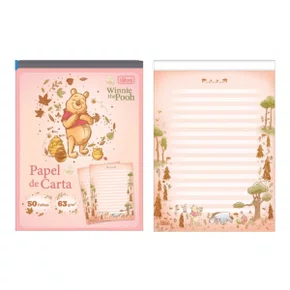 Bloco Papel Carta Pooh 50 Fls 63g Tilibra