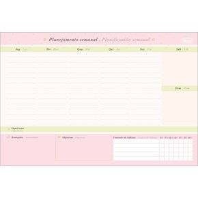 Bloco Planner Semanal Permanente Soho Tilibra