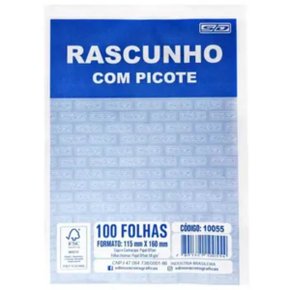 Bloco Rascunho 115x160mm 100 Folhas com Picote São Domingos