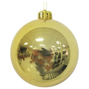 Bola de Natal 15cm Ouro Lisa Matsumoto