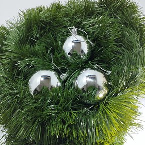 Bola de Natal 6cm Prata Brilhante 3 Un Global