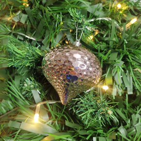 Bola de Natal 8cm Rose Formato Cebola Matsumoto