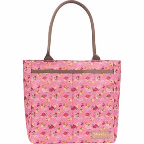 Bolsa Tote Rosa Claro Com Flores Jolie Classic Tilibra