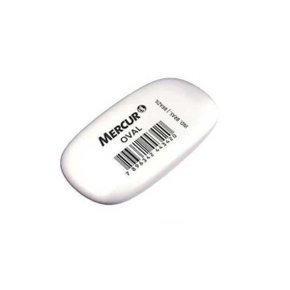 Borracha Branca Oval Mercur