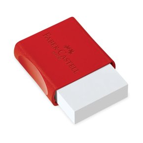 Borracha Plástica Branca Com Capa Faber-Castell