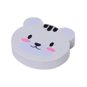 Borracha Plástica Zoo Cinza Gatinho Brw