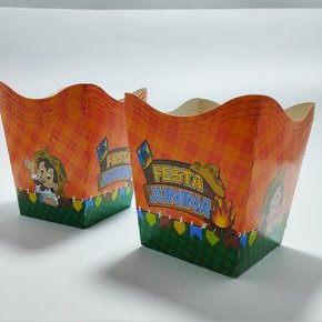 Cachepô Médio Junino 10 Unidades NC Toys