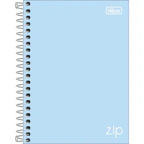 Caderno Colegial Cores 80 Folhas Azul Zip Tilibra