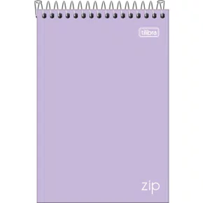 Caderneta Anotações 1/4 Cores 80 Fls Lilás Zip Tilibra