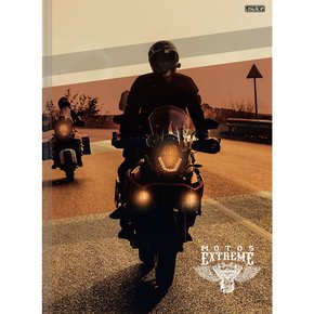 Caderno Brochura 1/4 Capa Dura 80 Fls Preto Motor Extreme São Domingos