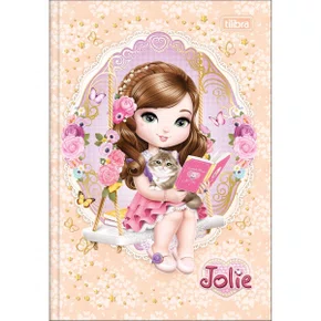 Caderno Brochura 1/4 Capa Dura 80 Folhas Amarelo Jolie Tilibra