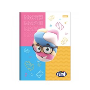 Caderno Brochura 1/4 Capa Dura 80 Folhas Rosa Marshmellow Fini Tilibra