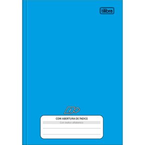 Caderno Broch 1/4 Índice Alfabético 96fls Azul Tilibra